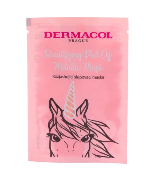 Dermacol Beautifying Peel-off Metallic Mask Wszystkie wiekowe kategorie 15 ml W