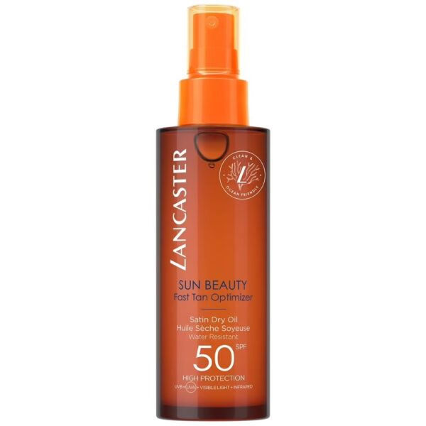 Lancaster Sun Beauty Fast Tan Optimizer Satin Dry Oil SPF50 suchy olejek przyspieszający opalanie 150ml (P1)