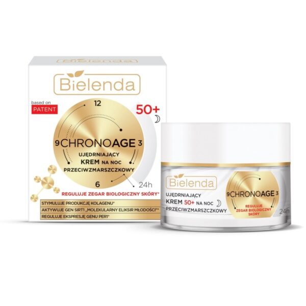 Bielenda Chrono Age ujędrniający krem przeciwzmarszczkowy na noc 50+ 50ml (P1)