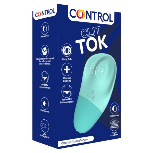 Control Clit Tok stymulator do stref intymnych Light Blue (P1)