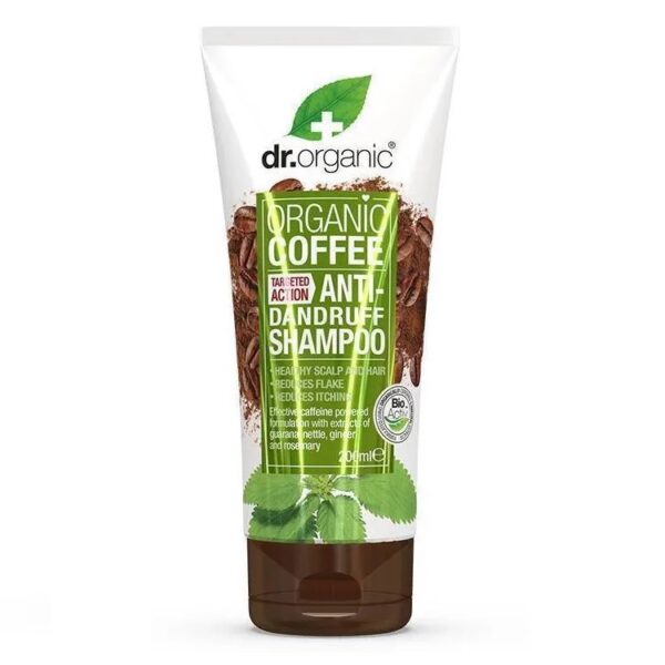Dr.Organic Coffee Anti-Dandruff Shampoo szampon przeciwłupieżowy z ekstraktem z organicznej kawy 200ml (P1)
