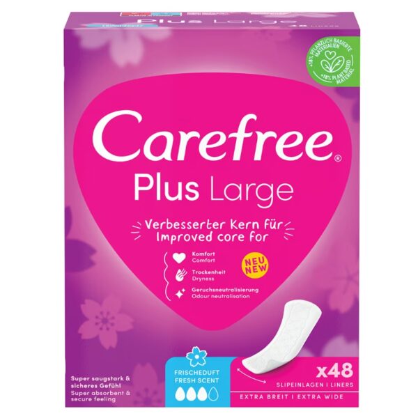 Carefree Plus Large wkładki higieniczne świeży zapach 48szt. (P1)