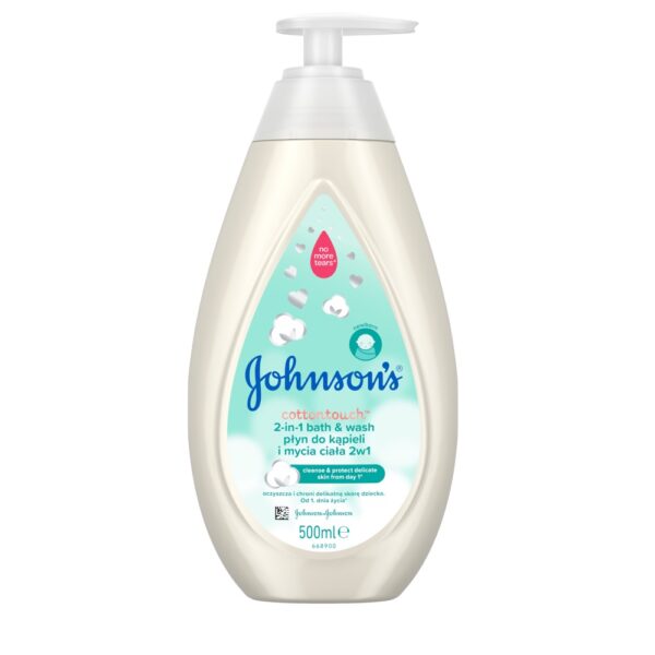 Johnson & Johnson Johnson's Cotton Touch płyn do kąpieli i mycia ciała 2w1 500ml (P1)