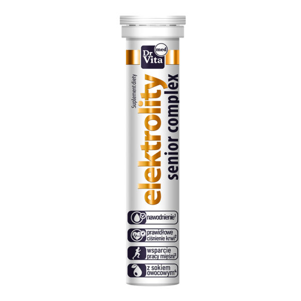 Dr Vita Elektrolity Senior Complex z sokiem suplement diety 20 tabletek musujących (P1)