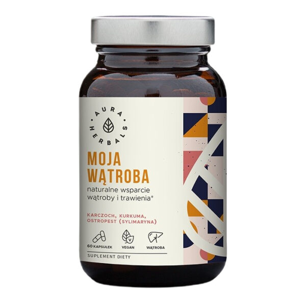 Aura Herbals Moja Wątroba naturalne wsparcie wątroby i trawienia suplement diety 60 kapsułek (P1)