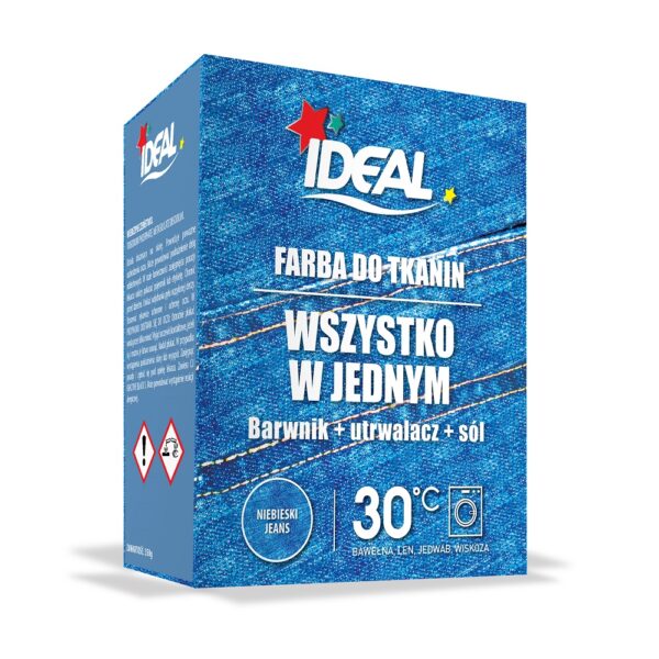 IDEAL All in One barwnik do tkanin Niebieski Jeans 350g (P1)