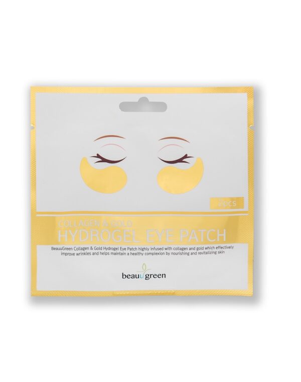 BeauuGreen Collagen & Gold Hydrogel Eye Patch hydrożelowe płatki pod oczy z kolagenem i złotem 2szt. (P1)