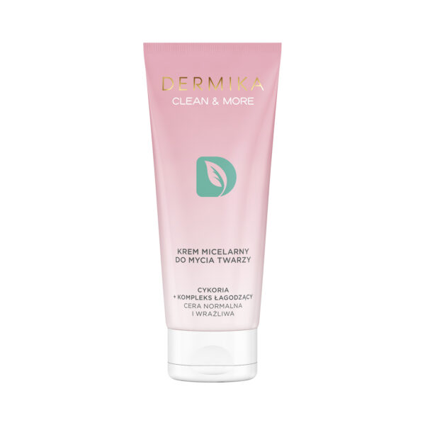 Dermika Clean & More krem micelarny do mycia twarzy do cery normalnej i wrażliwej Cykoria & Kompleks Łagodzący 150ml (P1)