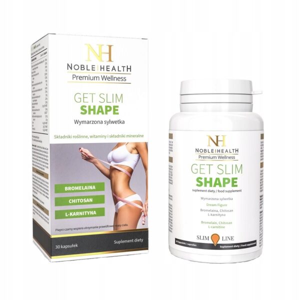 Noble Health Get Slim Shape suplement diety dla utrzymania prawidłowej masy ciała 30 kapsułek (P1)