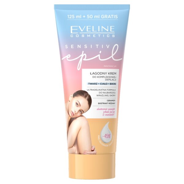 Eveline Cosmetics Sensitive Epil łagodny krem do kompleksowej depilacji 175ml (P1)