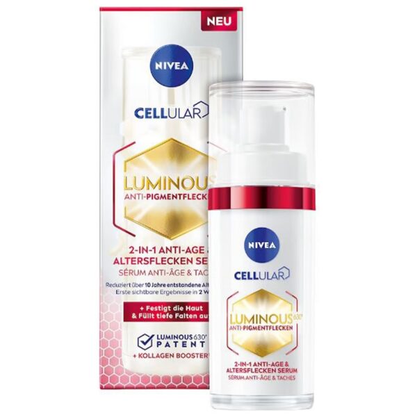 Nivea Cellular Luminous 630 anti-age serum 2w1 na przebarwienia i zmarszczki 30ml (P1)