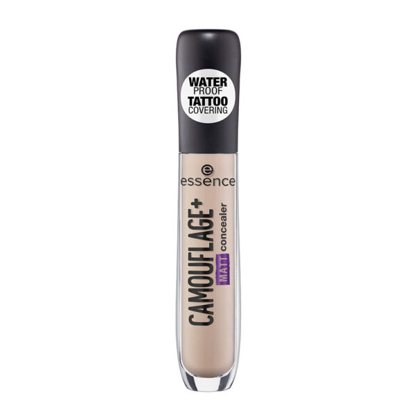 Essence Camouflage+ Matt Concealer wodoodporny korektor w płynie 20 Light Ivory 5ml (P1)