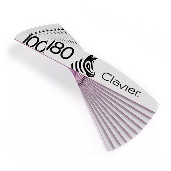 Clavier Pilnik do paznokci 100/180 Zebra 10szt. (P1)