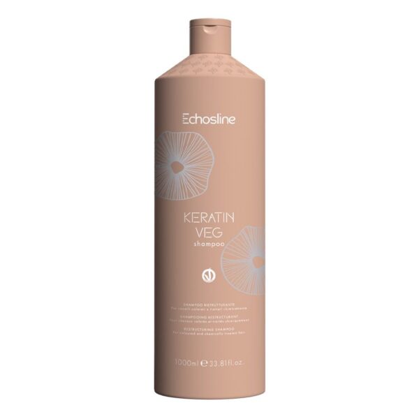 ECHOSLINE Keratin Veg regenerujący szampon do włosów 1000ml (P1)
