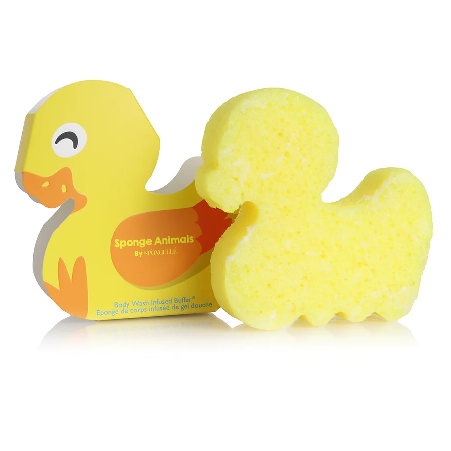 Spongelle Sponge Animals Kids gąbka nasączona mydłem do mycia ciała dla dzieci Duck (P1)