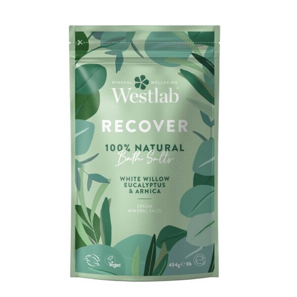 Westlab Recover Bath Salts regenerująca sól do kąpieli Biała Wierzba & Eukaliptus & Arnika 454g (P1)