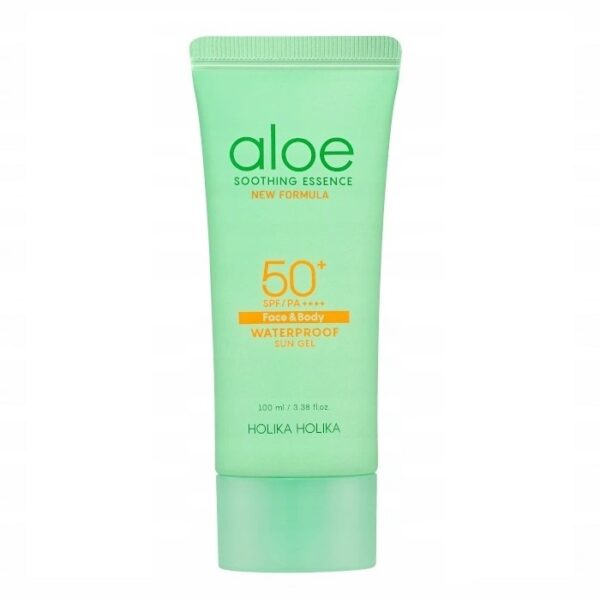 HOLIKA HOLIKA Aloe Soothing Essence Face & Body Waterproof Sun Gel SPF50+ żel przeciwsłoneczny do twarzy i ciała 100ml (P1)
