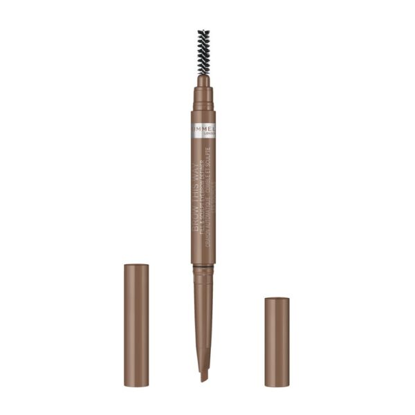 Rimmel Brow This Way Fill & Sculpt automatyczna kredka do brwi z wegańską formułą 001 Blonde 0.25g (P1)