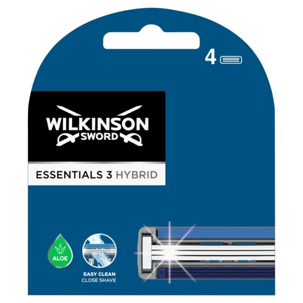 Wilkinson Essentials 3 Hybrid wkład z trzema ostrzami i paskiem nawilżającym 4szt. (P1)