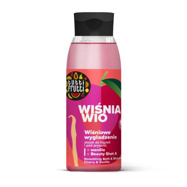 Farmona Tutti Frutti wygładzający olejek do kąpieli i pod prysznic Wiśnia i Wanilia + Beauty Shot A 400ml (P1)