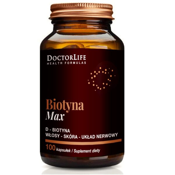 Doctor Life Biotyna Max D-Biotyna 5mg suplement diety 100 tabletek (P1)