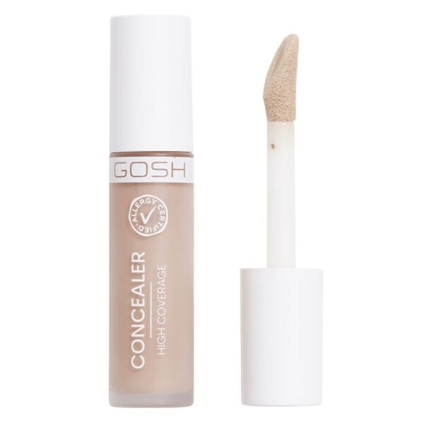 Gosh Concealer High Coverage mocno kryjący korektor z aplikatorem 001 Porcelain 6ml (P1)