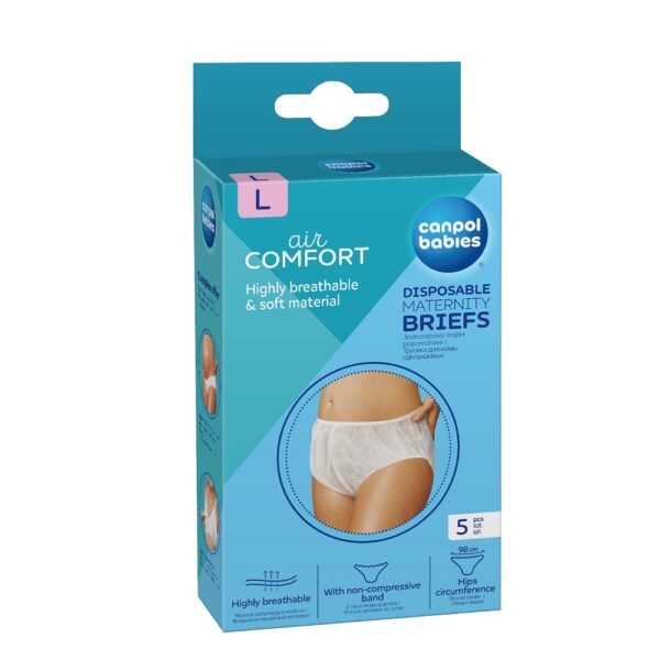 Canpol Babies Jednorazowe majtki poporodowe L 5szt (P1)