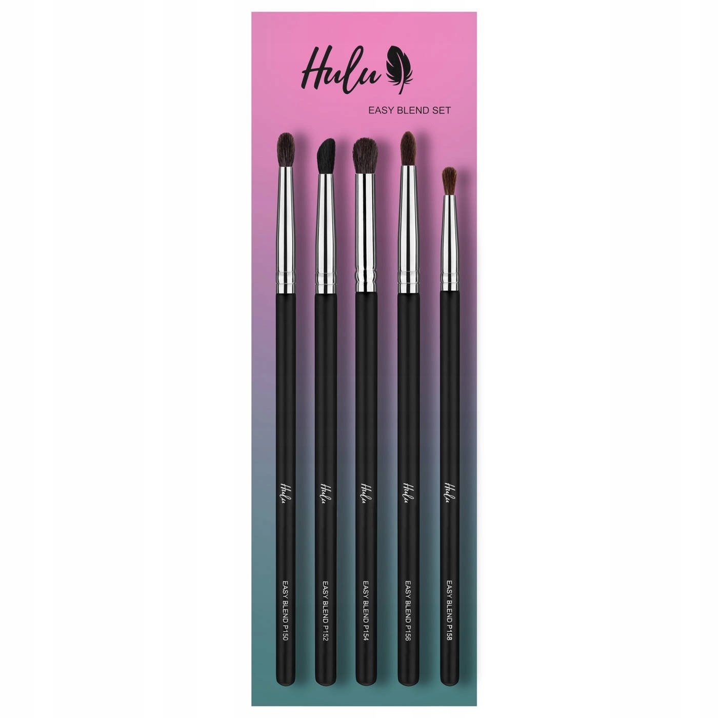 Hulu Easy Blend zestaw 5 pędzli do perfekcyjnego rozcierania cieni (P1)