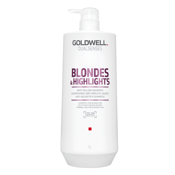 Goldwell Dualsenses Blondes & Highlights Anti-Yellow Shampoo szampon do włosów blond neutralizujący żółty odcień 1000ml (P1)