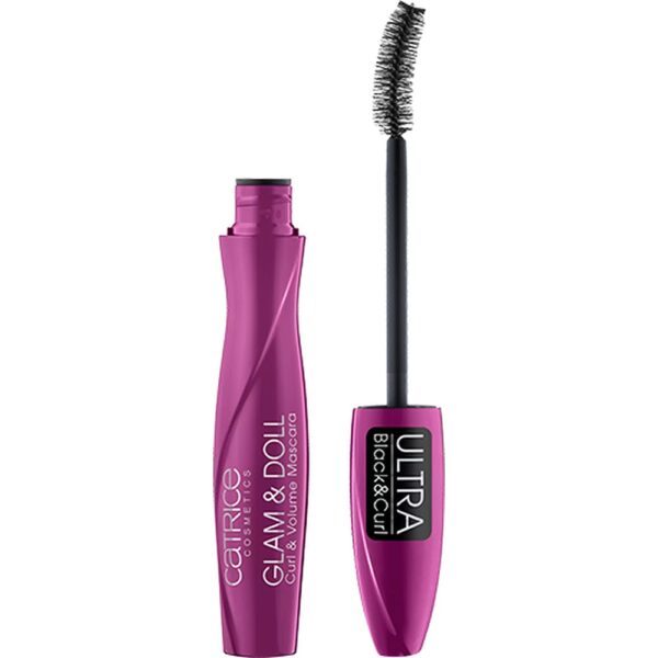 Catrice Glam & Doll Curl & Volume Mascara pogrubiająco-podkręcający tusz do rzęs Ultra Black 10ml (P1)