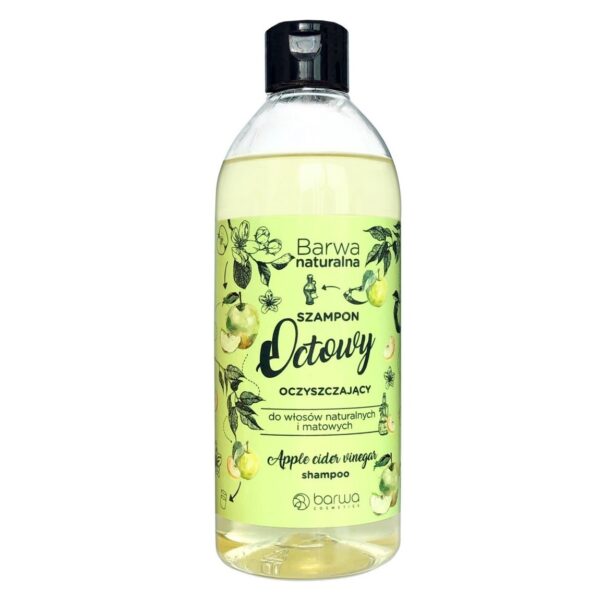Barwa Naturalna szampon octowy do włosów naturalnych i matowych 500ml (P1)