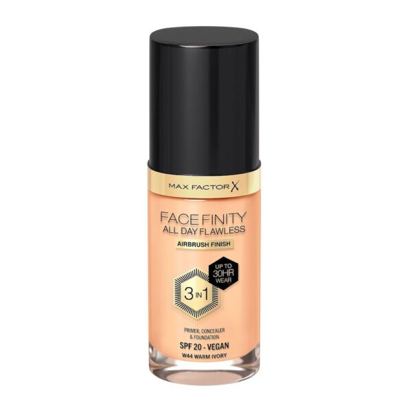 Max Factor Facefinity All Day Flawless 3w1 kryjący podkład w płynie W44 Warm Ivory 30ml (P1)