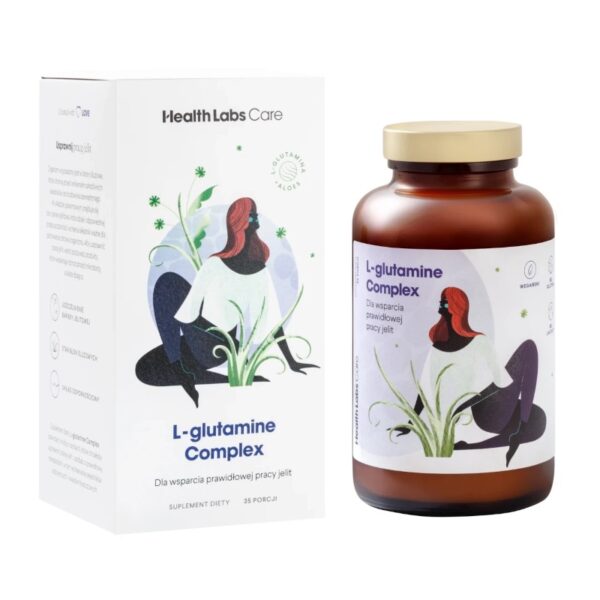 HealthLabs L-Glutamine Complex l-glutamina z aloesem suplement diety 210g (P1)