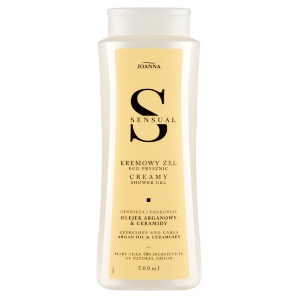 Joanna Sensual kremowy żel pod prysznic Olejek arganowy & Ceramidy 500ml (P1)