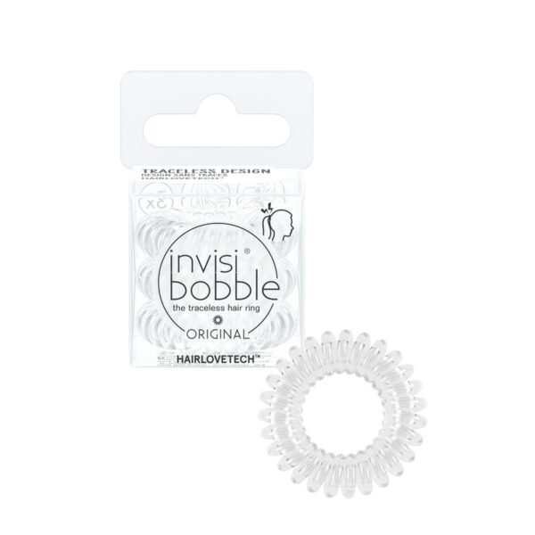 Invisibobble Original gumki do włosów Crystal Clear 3szt (P1)