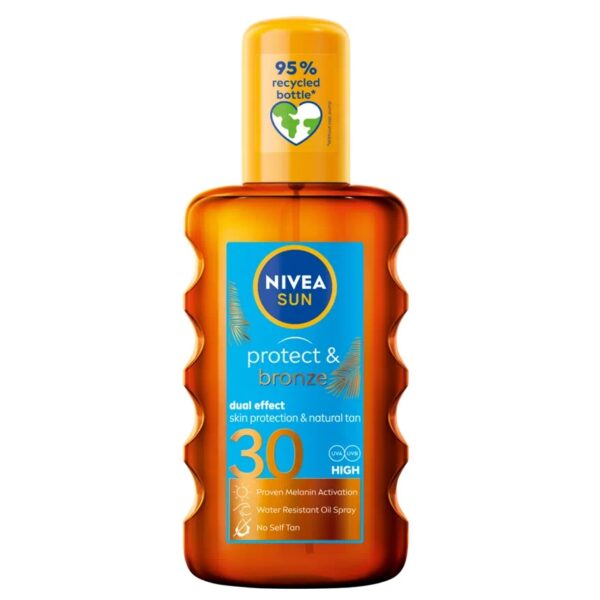 Nivea Sun Protect & Bronze olejek do opalania w sprayu aktywujący naturalną opaleniznę SPF30 200ml (P1)