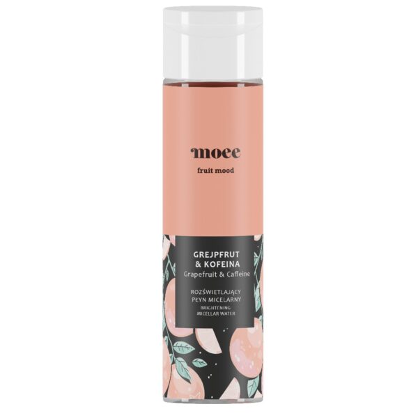 Moee Fruit Mood rozświetlający płyn micelarny Grejpfrut & Kofeina 250ml (P1)