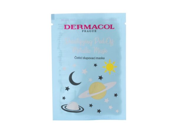 Dermacol Beautifying Peel-off Metallic Mask Wszystkie rodzaje cery 15 ml W