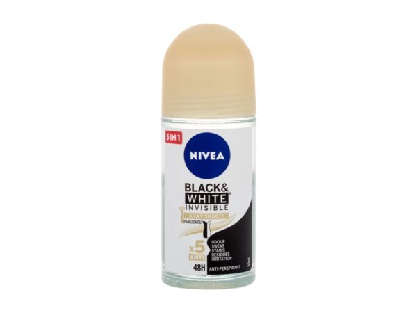 Nivea Black & White Invisible Dezodorant w kulce 50 ml W