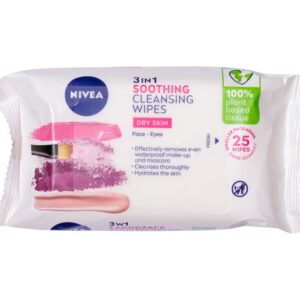 Nivea Cleansing Wipes Sucha cera 25 szt W