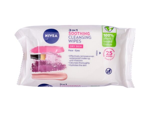 Nivea Cleansing Wipes Sucha cera 25 szt W