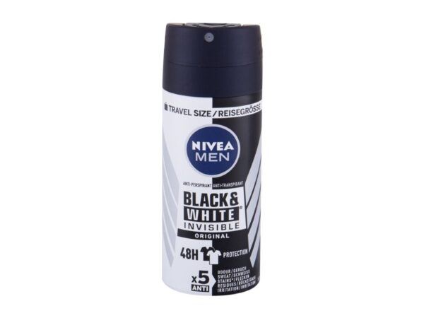 Nivea Men Invisible For Black & White Dezodorant w spray’u 100 ml M