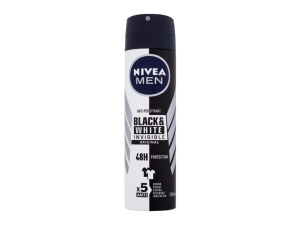 Nivea Men Invisible For Black & White Dezodorant w spray’u 150 ml M